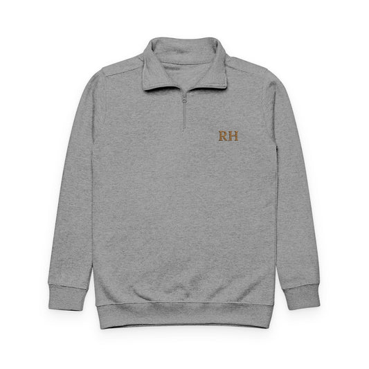 Redstoke Quater Zip Embroidered Pullover